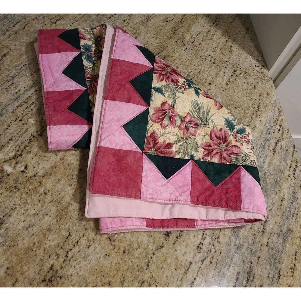 Pink Poinsttia Floral 40x19.5